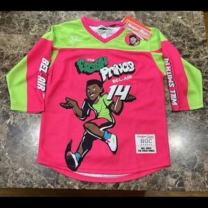 Fresh Prince Bel-Air Jersey - Pink and Green